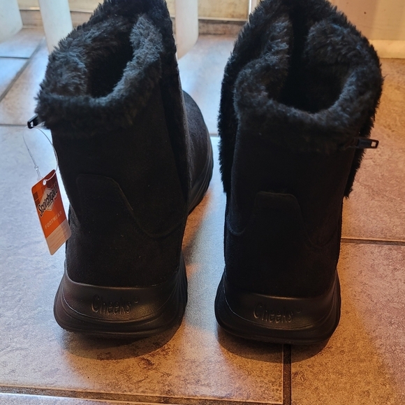 Tony Little Cheeks Dark Academia Whimsgoth Black Fit Body Sport Boots  Size 10 - Picture 7 of 9